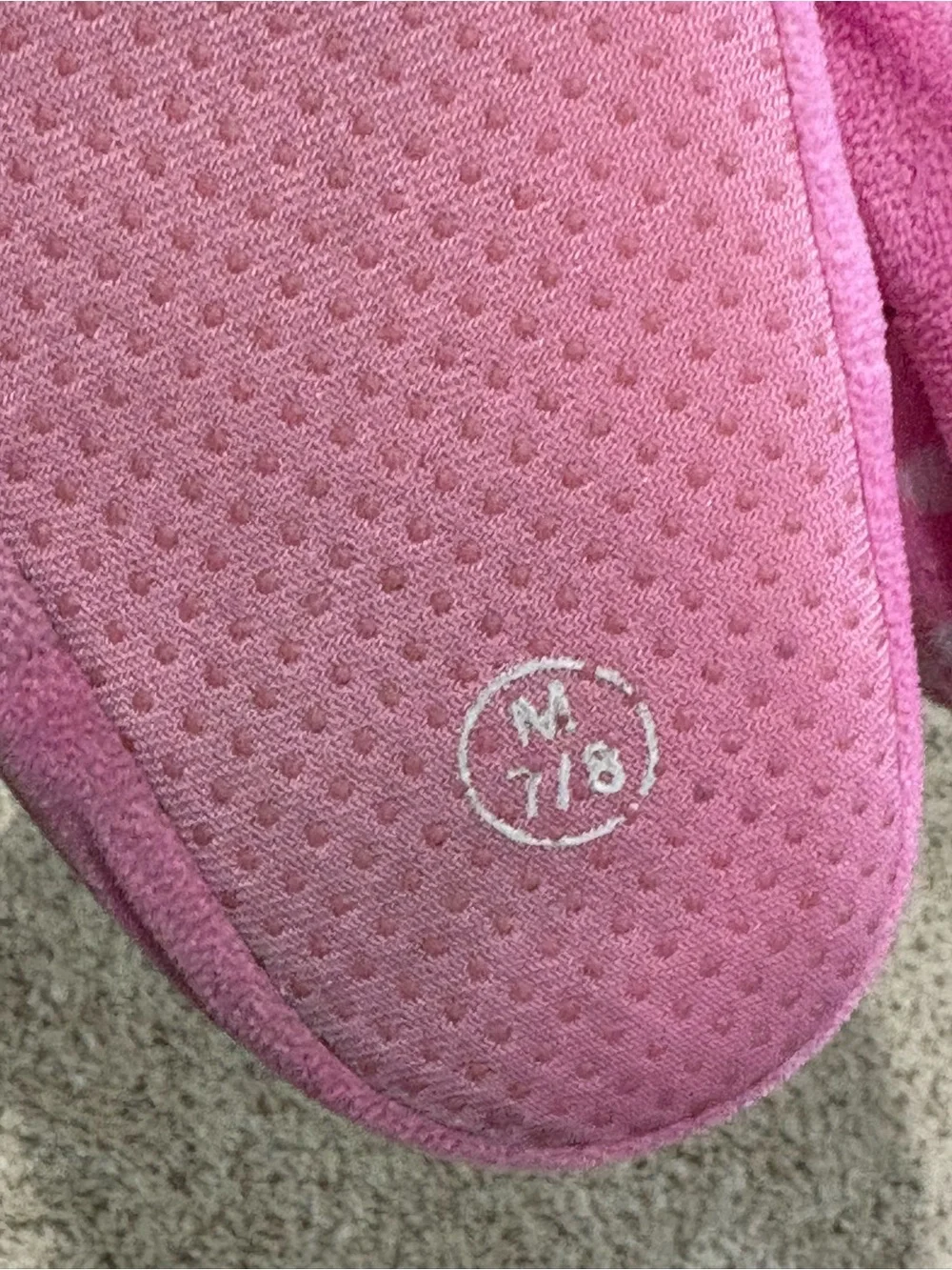 Minnie Mouse Pink Toddler Slip on Slippers Size 7/8